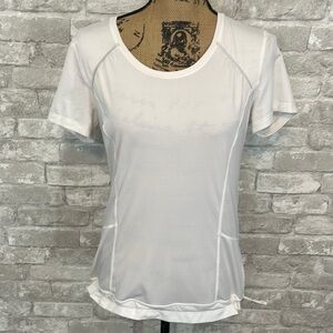 Lucy Workout White Short Sleeve Top